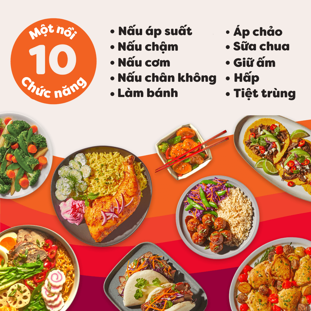 Nồi áp suất đa năng Instant Pot Pro 10in1 5.7L