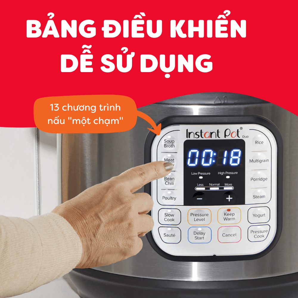 Nồi áp suất điện đa năng Instant Pot Duo 7-in-1 5.7L