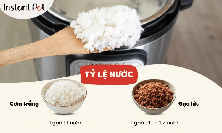 nấu cơm bằng Instant Pot 1