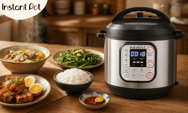 nấu cơm bằng Instant Pot 3